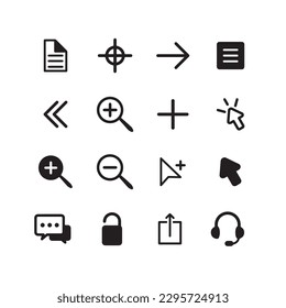 Icon set of popular social applications and UI Outline For Web with rounded corners. Social media icons are modern.