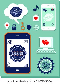 icon set, Premium   and web  Mobile Applications 
