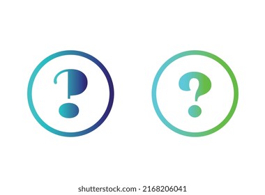 Icono Set Question Mark, ilustración