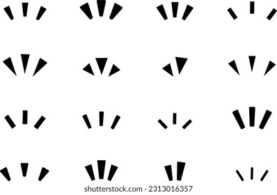 Icon Set of Realization and Inspiration Comic Symbols