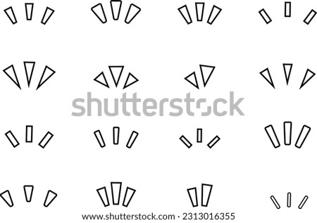 Icon Set of Realization and Inspiration Comic Symbols