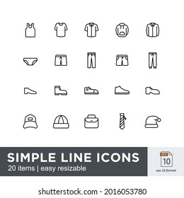 icon set related to fashion