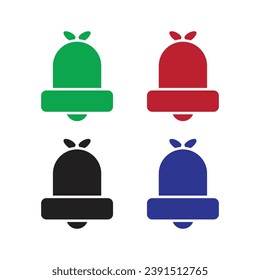 icon set of religious bells. religious bell icon, with four different color variations. good for industry, business and religion.