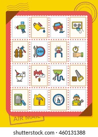 icon set repair vector