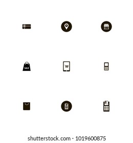 icon set Sale with shopping , money, gift card and gift