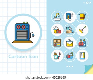 icon set sanitary vector