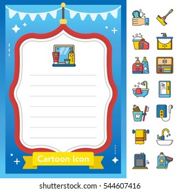 icon set sanitary vector