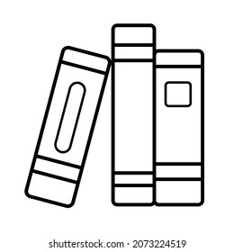 icon set for school, bag, book, and graduate, sign or symbol for learn