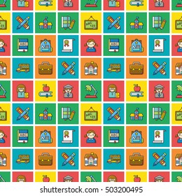 icon set school vector