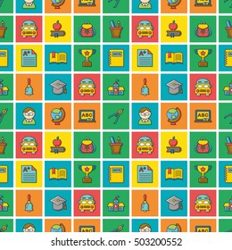 icon set school vector
