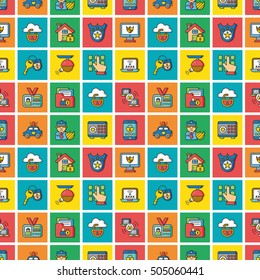 icon set security vector
