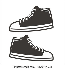 A icon set of shoes. vector art. artwork.