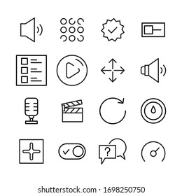 Icon set of sign. Editable vector pictograms isolated on a white background. Trendy outline symbols for mobile apps and website design. Premium pack of icons in trendy line style.
