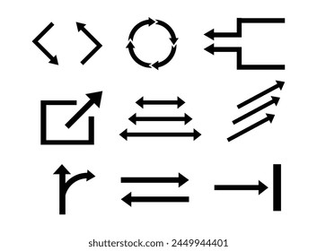 Conjunto de iconos de tres tipos diferentes