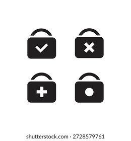 Juego de iconos Simple Aid Lock 2