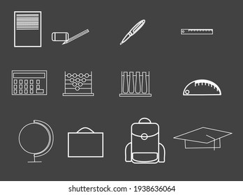 icon set skull vector illustration