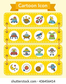 icon set space vector