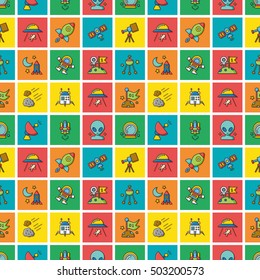 icon set space vector