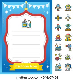 icon set space vector