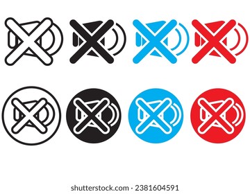 icon set, speaker icon set