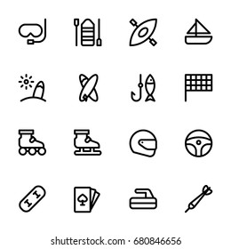 Icon set of sport