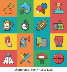 icon set sport vector