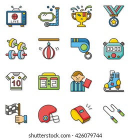 icon set sport vector