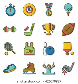 icon set sport vector