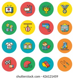 icon set sport vector