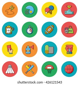 icon set sport vector