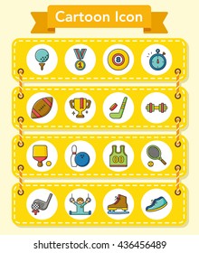 icon set sport vector