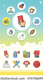 icon set sport vector