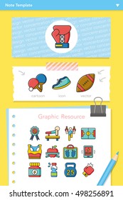 icon set sport vector