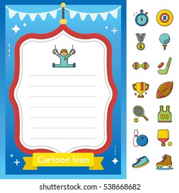 icon set sport vector