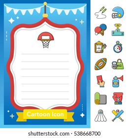 icon set sport vector