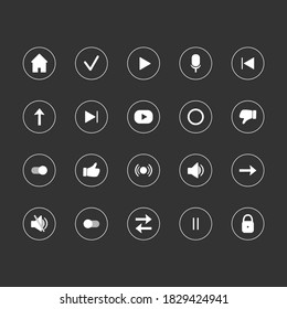 Icon Set - Stock Vector Illustration
