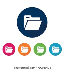  Icon set. Storage. Office material.