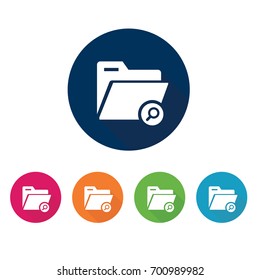  Icon set. Storage. Office material.