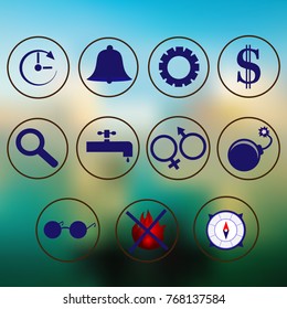 icon set, symbols