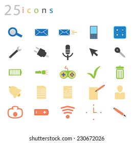 icon set for telephone