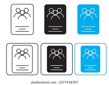 icon set, telephone book icon set