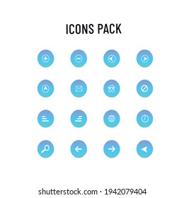 Icon set template for commercial