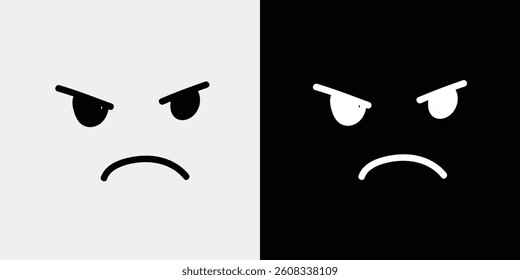 Icon set that represents happiness, anger, sadness, etc.