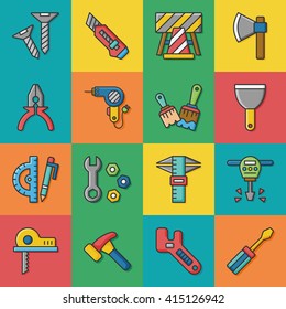 icon set tool vector