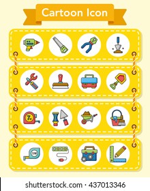 icon set tool vector