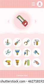 icon set tool vector