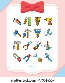 icon set tool vector