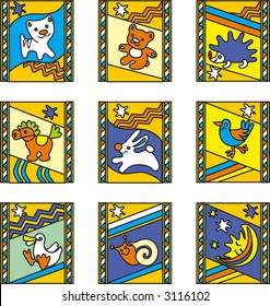 Icon set – toys