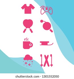 icon set traelling holiday with solid style