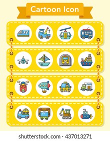 icon set trans vector
